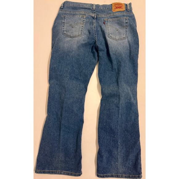 Levi's Women's 515 Boot Cut Low Rise Flare Leg Jeans Medium Wash Size 14P M - Picture 3 of 4